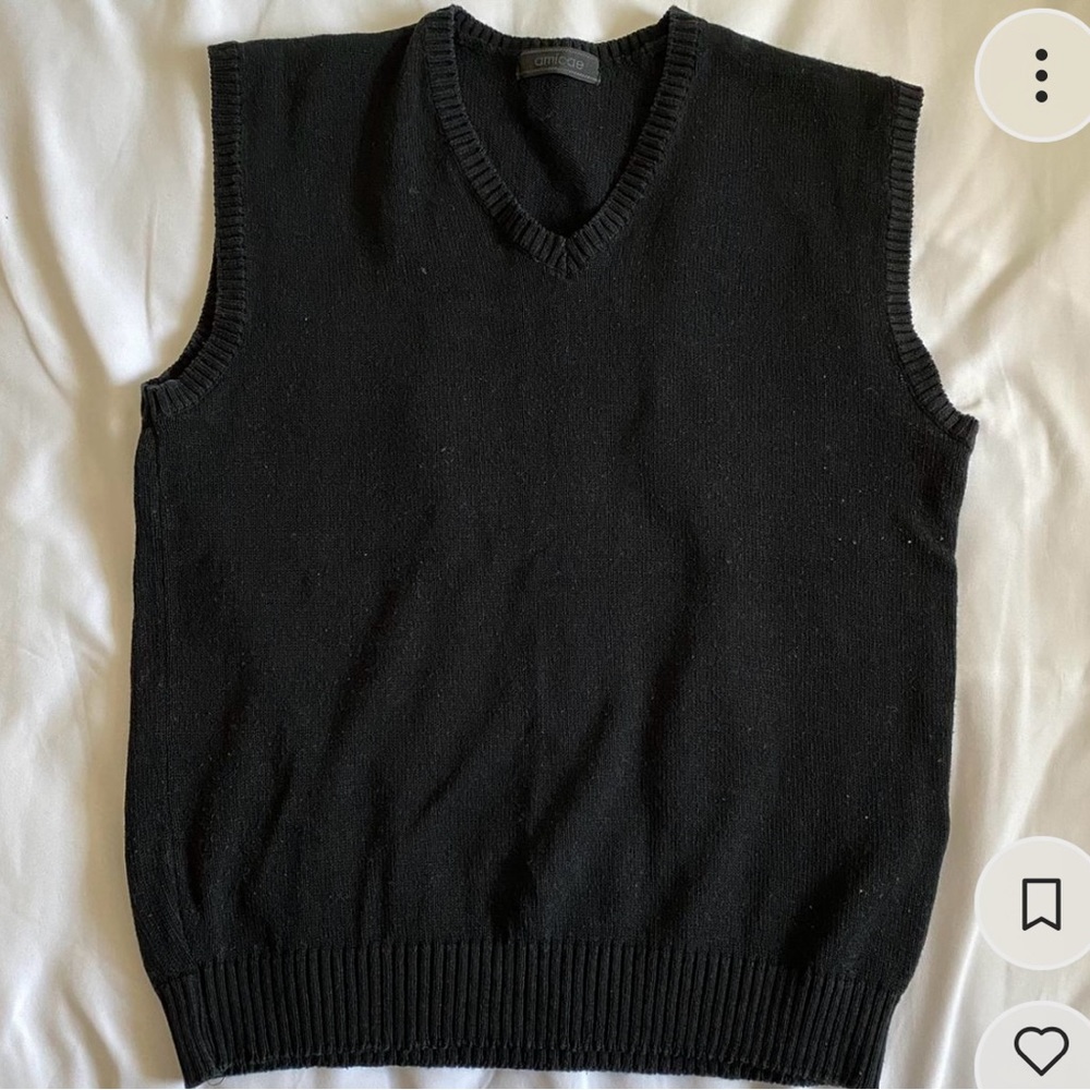Black sweater vest